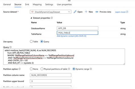 Image result for ADF Dynamic Table Partitioning