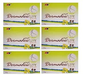 Buy Dermadew Lite Soap - 75 gm, Pack Of 6 Online at Low Prices in India ...
