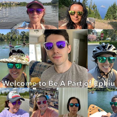 Buy EPHIU Square Sports Polarized Sunglasses for Women Men Mirror Lens ...