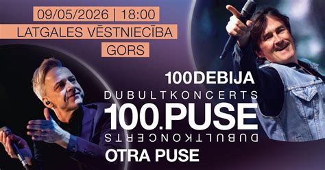 Dubultkoncerts 100.PUSE (Otra Puse & 100Debija) LATGALĒ, Latgales ...