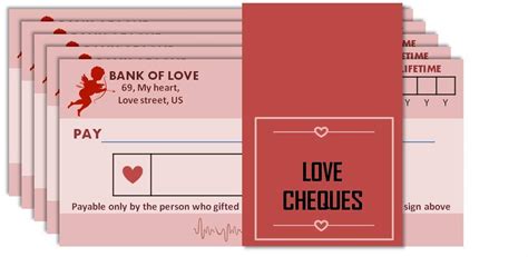 Golden Tickets Love Cheques with Romantic Naughty Cute Messages Gift ...