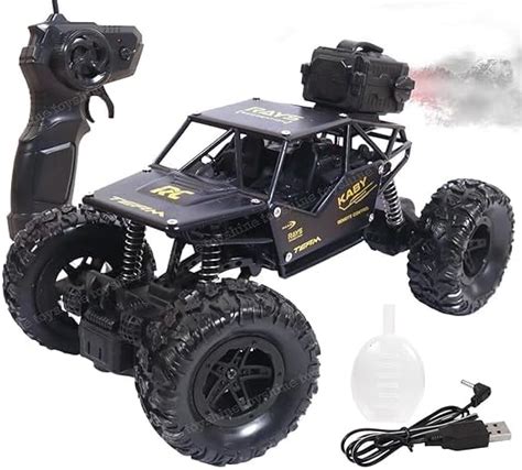 Kiddi Villa KIDDIVILLA 1:18 Smoke Rock Crawler Monster RC Truck with ...