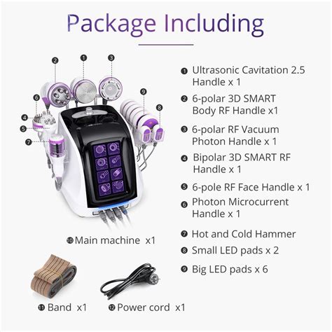 Shape Tactics 40K Cavitation RF Microcurrent Hot & Cold Therapy System ...