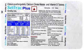 Setfrac Plus Tablet 15 - Uses, Side Effects, Dosage, Price | Truemeds