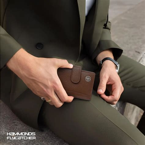 Unisex Leather RFID Card Holder Wallet - Hammonds Flycatcher