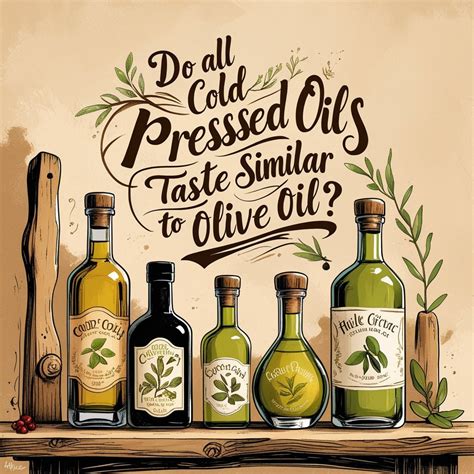 Do All Cold Pressed Oils Taste Similar to Olive Oil?