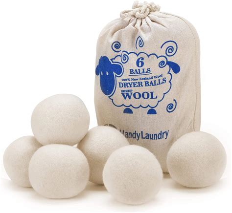 Amazon.com: Wool Dryer Balls - Natural Fabric Softener, Reusable, Reduces Clothing Wrinkles and ...