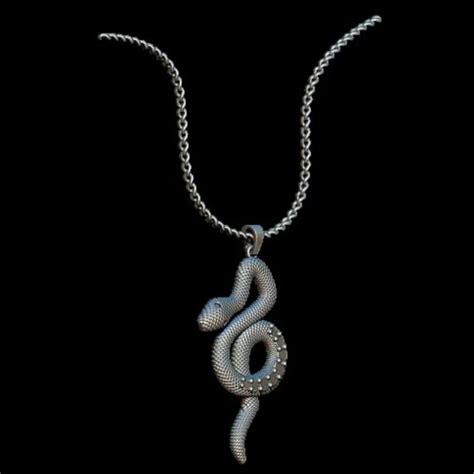 Snake Locket STL & 3DM Model Download - Exquisite Pendant Design