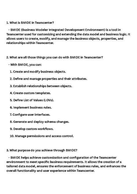 BMIDE Overview and Configurations in Teamcenter: A Comprehensive Guide ...