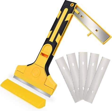 EHDIS Raschietto Vetro con 5 Lame in Acciaio al Carbonio, Raschietto ...