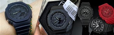 CASIO G-SHOCK GA-2100-1A1 ALL-BLACK ANALOG-DIGITAL DIAL BLACK RESIN ...