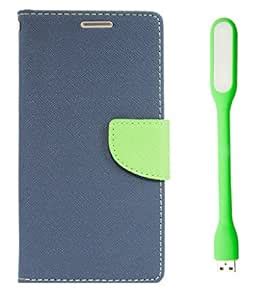 Apple Iphone 5/5S Flip Cover With USB LED Light By Relax&Shop (Blue ...