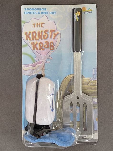 Nickelodeon Spongebob Krusty Krab Spatula & Hat Nick Box Exclusive *NEW ...
