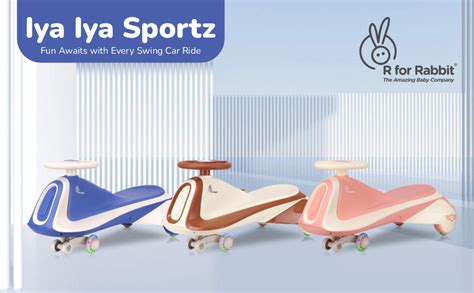 R for Rabbit Iya Iya Sportz Swing Car for Kids, Twister Magic Ride on ...