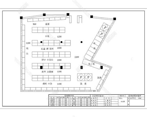 小型超市CAD施工图，超市建筑工程下载 - 草图大师模型