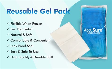 AccuSure Reusable Gel Based Cool Pack : Amazon.in: Health & Personal Care