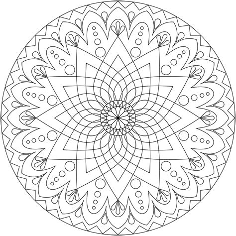 Coloring Mandalas Free Printable - Free Printable US