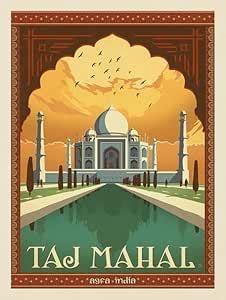 Buy Taj Mahal - India Fridge Magnet 3.5 x 2.5 inc/Royal Heritage Arts ...