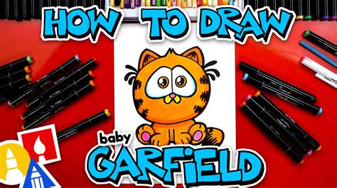 How To Draw Baby Garfield - Art For Kids Hub — Free Drawing Lessons for ...