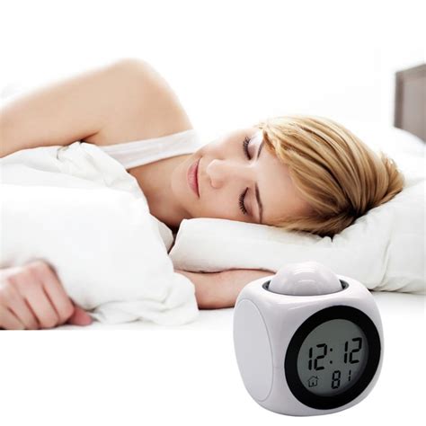 Buy Digital Projection Alarm Clock with LED Desk Clock LCD Display ...