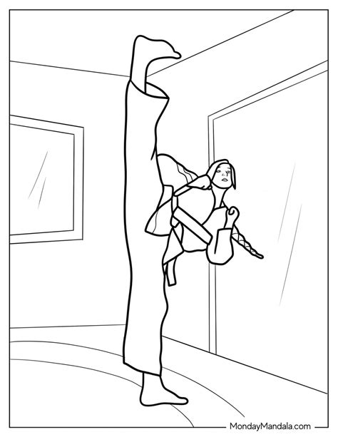 Karate Coloring Pages 的图像结果