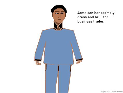 Jamaican handsomely dressed and brilliant male business trader ...