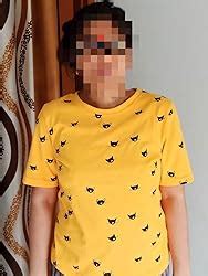 Buy GRITSTONES Red Round Neck Printed Top GSWPNTTP1950RED_S at Amazon.in