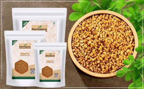 Farmacre Methi/Fenugreek Seeds/Menthi Ginja - 250 gms Pack | Product Of ...