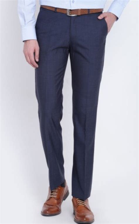 Trouser Pant Navy Blue Men's Formal Non Pleated Trouser . Moq 2 ...