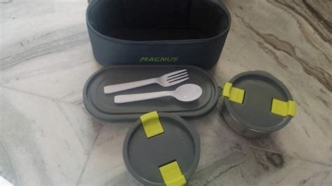 Buy Magnus Olive-3 Prime Steam Lock Stainless Steel Lunch Box for Kids ...