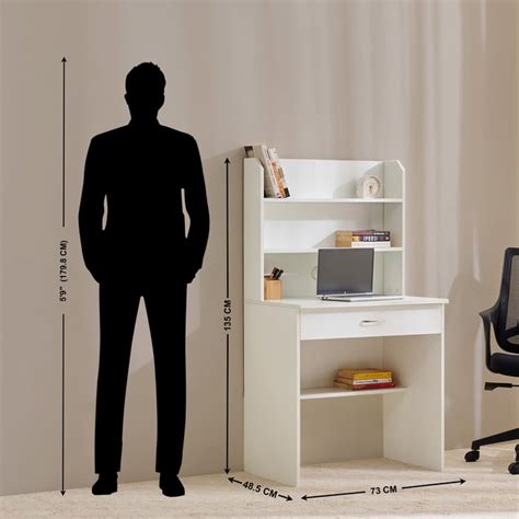 Buy Helios Alton Study Desk with Hutch and Drawer from Alton by Home ...