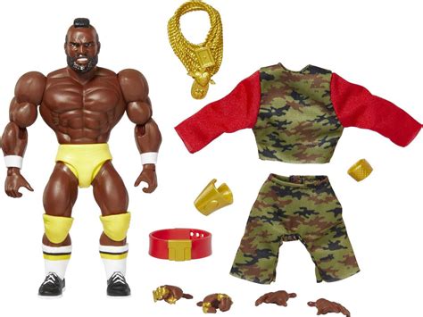 WWE Superstars Mr. T Action Figure with Accessories, 1980s-Inspired ...