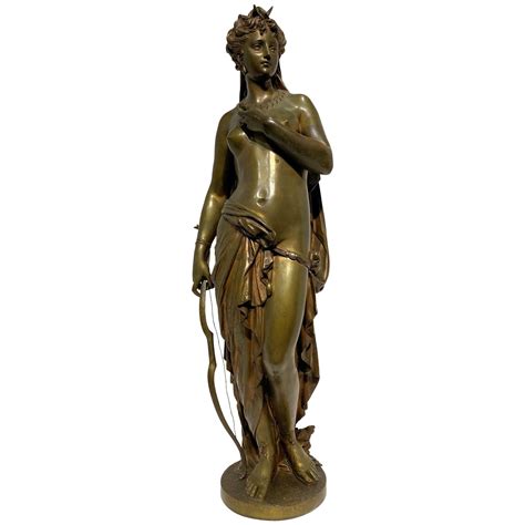 Diana the Huntress Bronze Sculpture After Jean Louis Gregoire at 1stDibs