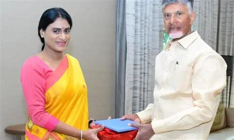 Sharmila meets Chandrababu to invite him for son’s wedding