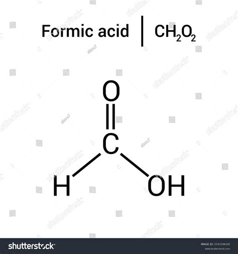 Formic Acid Structural Formula Chemical Structure Formic Acid Ch2o2