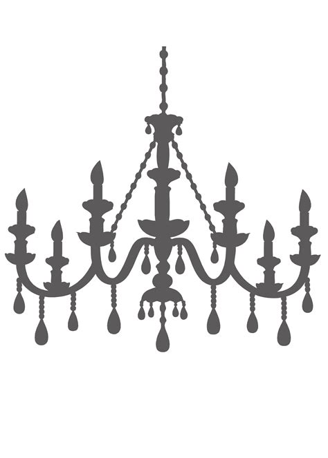 Chandelier Stencil Template