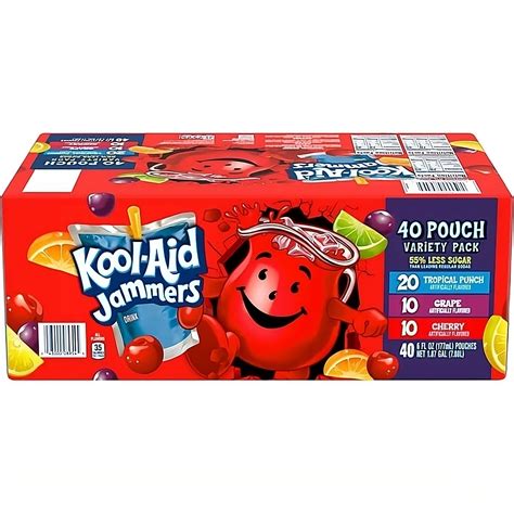 Kool-Aid Jammers Variety Pack (40 x 177ml) - American Sweet Box