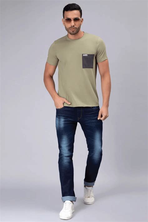 Slim Fit Shady Dark Blue Stretchable Denim Jeans For Men – Peplos Jeans