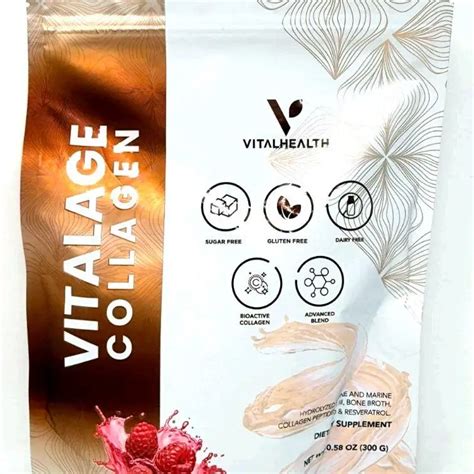 Vitalage Collagen by Vital Health Premium Supplement with Type I & III ...