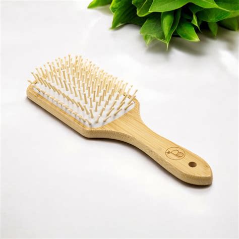 Organic Bamboo Hairbrush| Eco-Friendly Bamboo Paddle Hairbrush | Susta ...
