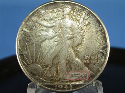 1943 Walking Liberty Half Dollar - State - Coin W/ Brilliant Toning