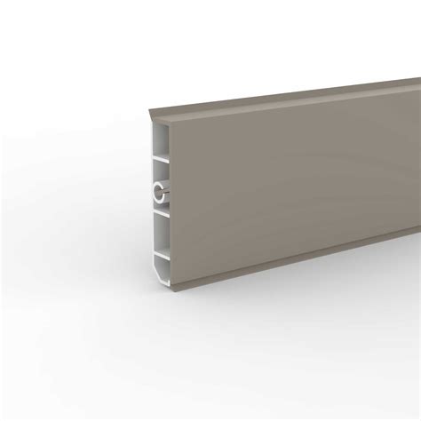 Deckprofil 'Cubica LS 80' No Light champagner 250 x 8 x 2 cm, ohne LED