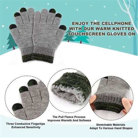 Buy Maylisacc Boys Winter Beanie Hat and Gloves Set, Kids Fleece Cap ...