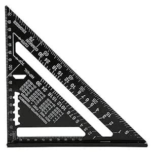 Triangle Ruler, Adjustable Angle Ruler, 7 Inch Metric Aluminum Alloy ...