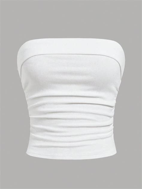SHEIN Girlism Bandeau-Camisole-Top für Teenager-Mädchen, weiß ...