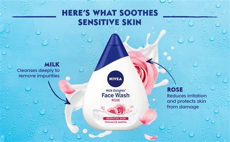 Nivea Milk Delights Rose Face Wash 100 ml | With Goodness Of Rose ...