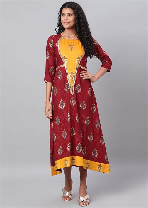 Get Contrast Panel Detail Asymmetric Hem Dress at ₹ 697 | LBB Shop