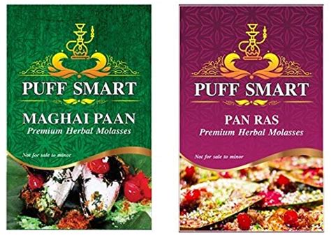 Buy PUFF SMART Premium Herbal Molasses Maghai Paan and Pan Ras (Set of ...