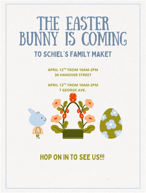 Hop in our WB locations to see the Bunny! , Schiel's Family Market ...