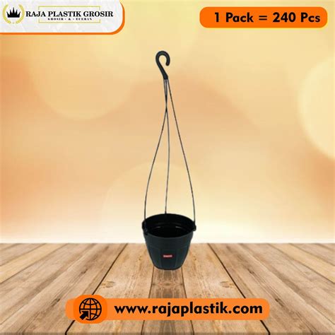 POT GANTUNG KECIL PLASTIK UKURAN 17 WARNA HITAM - RAJA PLASTIK GROSIR ...